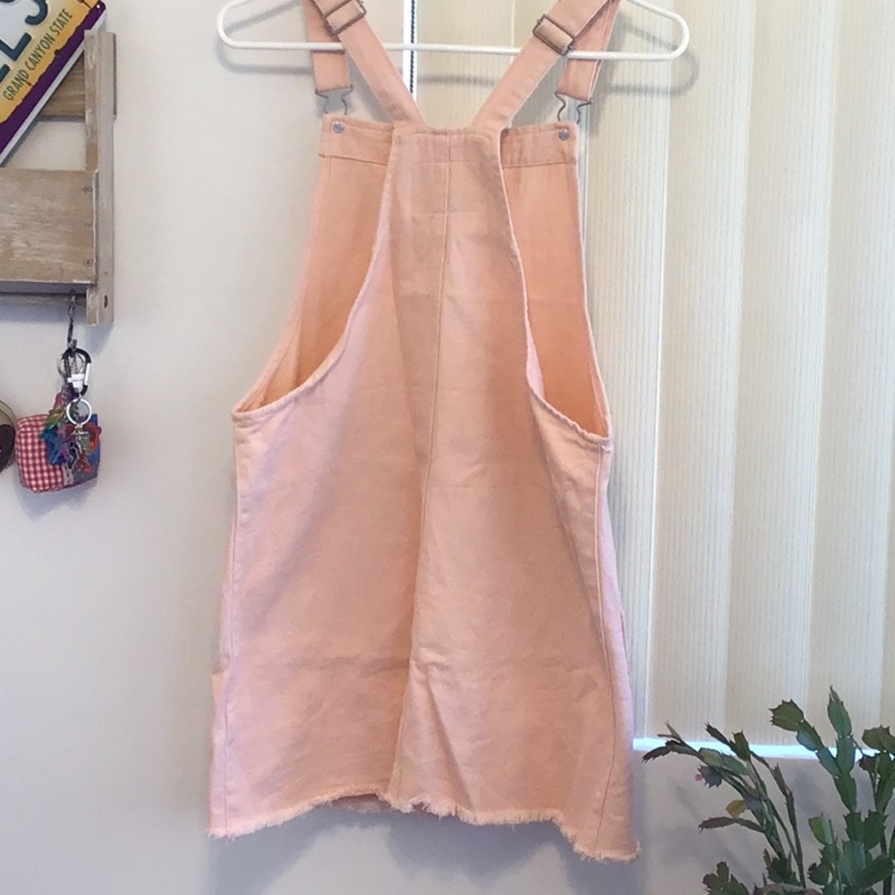 ‘Cotton On’ Baby Pink Denim Skirt Overalls - Picture 5 of 5